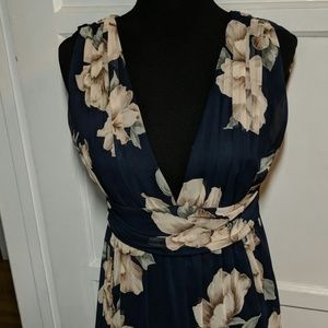 Lulu's flowered chiffon dress